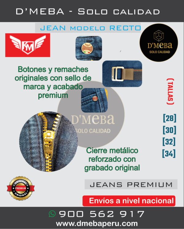 Jeans Clásico Recto KALL MONTANA